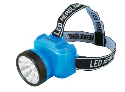 Фонарь ULTRAFLASH LED5361 NEW налобный аккум., голубой 12LED 2режима, пластик, бокс