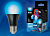 Лампа светодиодная UNIEL LED-A60-9W/UVAD/E27/FR PLZ07BK ультрафиолетовая для, дискотек