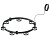 Корпус светильника Techno Ring подвесной D85 C9238/7 SBK черный песок D635*70.5mm GX53/7