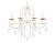 Светильник подвесной Ambrella TR4917/8 WH/GD белый/золото E14/8 max 40W D740*930