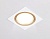 Светильник встраиваемый поворотный AMBRELLA TN51916 WH/GD белый/золото GX53 max 12W 115*115*23