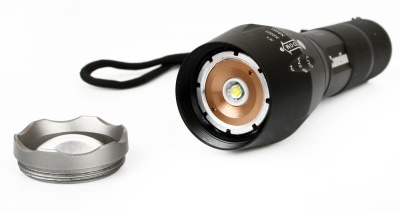 Фонарь CAMELION LED5136 черный LED XML-T6 ZOOM 5 реж 3XLR03 в компл. алюм. откр. блистер