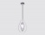 Светильник подвесной со сменной лампой Ambrella TR3626 CH/CL хром/матовый G9 max 40W D200*1100