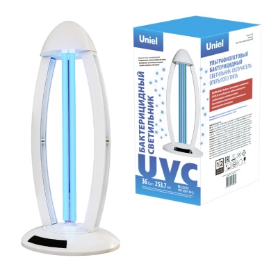 Светильник ультрафиолетовый бактерицидный настольный Uniel UGL-T02A-36W/UVCB WHITE 253,7 нм