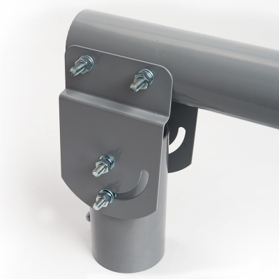 Кронштейн для уличного светильника с переменным углом 230*100*205мм, d48mm, серый, ДС-06-48