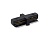 Коннектор прямой для однофазного шинопровода Standard 220V 79*35*20 GL7160 BK черный