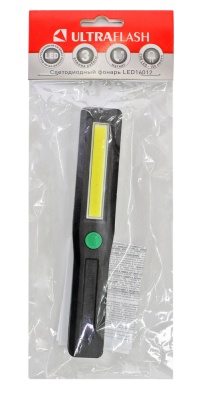 Фонарь ULTRAFLASH LED16012 COB LED, 3XR03, пластик, магнит, блистер-пакет