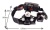 Фонарь ULTRAFLASH LED5335 налоб акк 3,7В, черн., 3LED, 5 Вт, 2 ак. 4 реж, USB, бокс са