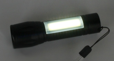 Фонарь ULTRAFLASH E1337 аккум. 3,7В, черный, XPE + COB LED, 3 Вт, 3 реж., Micro - USB, бокс