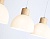 Светильник подвесной Ambrella TR83135/3 LW/FR светлое дерево/белый матовый E27/3 max40W 640*180*1040