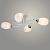 Люстра XA1396A/4 WH+CR белый/хром 4х60W E27 d650 h235, HN23