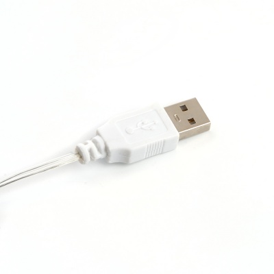 Гирлянда линейная Роса,  100LED мультиколор, 10м, IP20 USB, прозрачный шнур, CL576