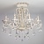 Люстра с хрусталем 12205/8 белый EUROSVET