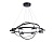 Светильник Ambrella FL51779/3+8 BK черный 3000K/4200K/6400K 112W D800/580/400*1200 (ПДУ ИК)