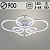 Люстра DK06303B/6 PR WT+CR белый/хром 196W LED 3000K-6000K d900 ПДУ(ИК) диммер, HN24