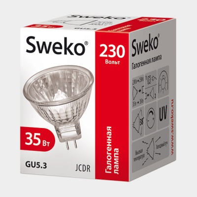 Галогенная лампа Sweko SHL-JCDR-50-230-GU5.3