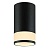 Светильник трековый Фарлайт GU10 с плафоном круг с круг с акриловой вставкой черный