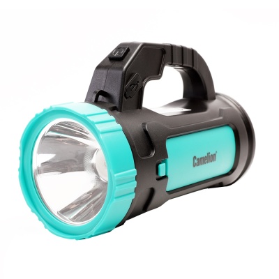 Фонарь CAMELION LED51527 аккум. черн/зел 1LED+COB 4 реж. Type C,3 x LR6 2Вт пластик кор.