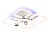 Светильник Ambrella FA3861/4+1 WH белый 70W 3000K-6400K+RGB 400*400*115 (ПДУ РАДИО 2.4G)