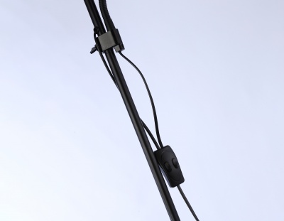 Светильник напольный с выключателем на проводе TR97629 BK черный E27+E14 max 40W D245/100*1770