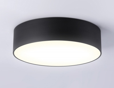 Светильник светодиодный Ambrella FV5517 BK черный LED 18W 3000K D160*58 (Без ПДУ)