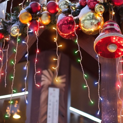 Гирлянда Eurosvet 100-001 бахрома мульти, 1,8*0,6м IP20