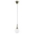 813011 Подвес GLOBO 1х40W E14 electroplating bronze/white