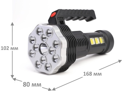 Фонарь ULTRAFLASH LED51537 аккум. 4В, черный, 16LED, 3 Вт, 4 реж, Micro-USB, бокс