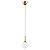 813012 Подвес GLOBO 1х40W E14 gold/white