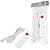 Удлинитель UNIEL S-CU3-5B WHITE шнур 5м., 3 гнезда, 10A, б/з, с выкл. Белый. серии Ultra