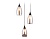 Светильник подвесной Ambrella TR3550/3 BK/SM черный/дымчатый E14 max 40W 370*130*1000