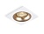 Светильник Ambrella TN102728 WH/GD белый/золото GU5.3 92*92*23 встраиваемый
