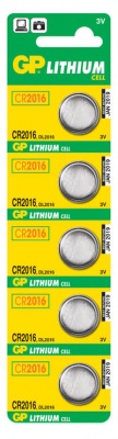 Эл.пит.GP CR2016-BC5 литиевый дисковой (001123)  (5/100)