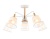 Светильник подвесной Ambrella TR4738/5 WH/LW белый/светлое дерево E27/5 max 40W D760*350