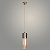 Подвес BK21116/1HQ AB+AMBER бронза/коричневый 1х40W E27 h1000, XLD22