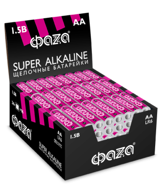 Батарейка ФАZA LR6SA-S4-DB Super Alkaline S-4 (DISPLAY) (4/96)