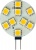 Лампа светодиодная FERON LB-16 9LED/3W 12V G4 4000K (для мебельных св-ков) (10/100)