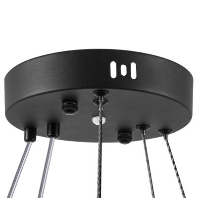736527 Люстра ROTONDA 115W LED 5736LM 120G ЧЕРНЫЙ 3000-6000K