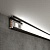 Накладной алюминиевый профиль Elektrostandard LL-2-ALP006 черный/белый для LED ленты (до 11mm)