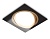 Светильник встраиваемый поворотный AMBRELLA TN51918 BK/GD черный/золото GX53 max 12W 115*115*23