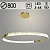 Люстра 22065/800 TGD золото 55W LED 3000-6000K ПДУ диммер d800 h1200, MGF23
