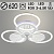 Люстра DK06066C/3+3B PR WH белый 144W+6,5W LED RGB 3000-6500K d620 ПДУ(ИК) диммер, HN23