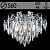 Люстра E2333/6+6 CH хром/хрусталь 6х60W E27+6х3W LED ПДУ d560 h440, QH23