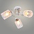Люстра XA1146/3B WH+FGD белый/золото 3х60W E27 d490 h250