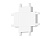 Коннектор X-образный для накладного шинопровода Magnetic Ultra Slim GV1124 WH белый 46*46*6