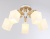 Люстра подвесная Ambrella TR9518/5 WH/GD/FR белый/золото/белый матовый E27*5 max 40W D670*260