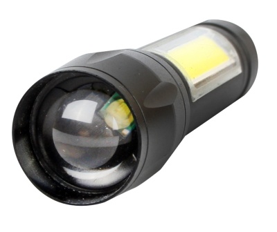 Фонарь ULTRAFLASH E1337 аккум. 3,7В, черный, XPE + COB LED, 3 Вт, 3 реж., Micro - USB, бокс