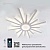 Люстра светодиодная ESTARES TERESA 100W R-APP-680x50-WHITE/WHITE-220-IP20 Управляемая