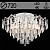 Люстра E2425/8+8 WG белое золото/хрусталь 8х40W E27+8x5W LED ПДУ d720 h500, QH23