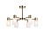 Люстра подвесная Ambrella TR9581/6 BS латунь E14*6 max 40W 620*620*385